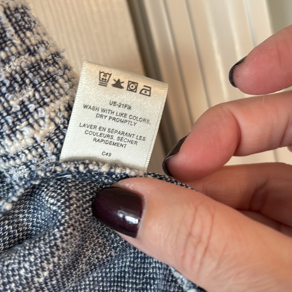 VAN HEUSEN VEST-Blue/White Texture in Size XL - Picture 5 of 7